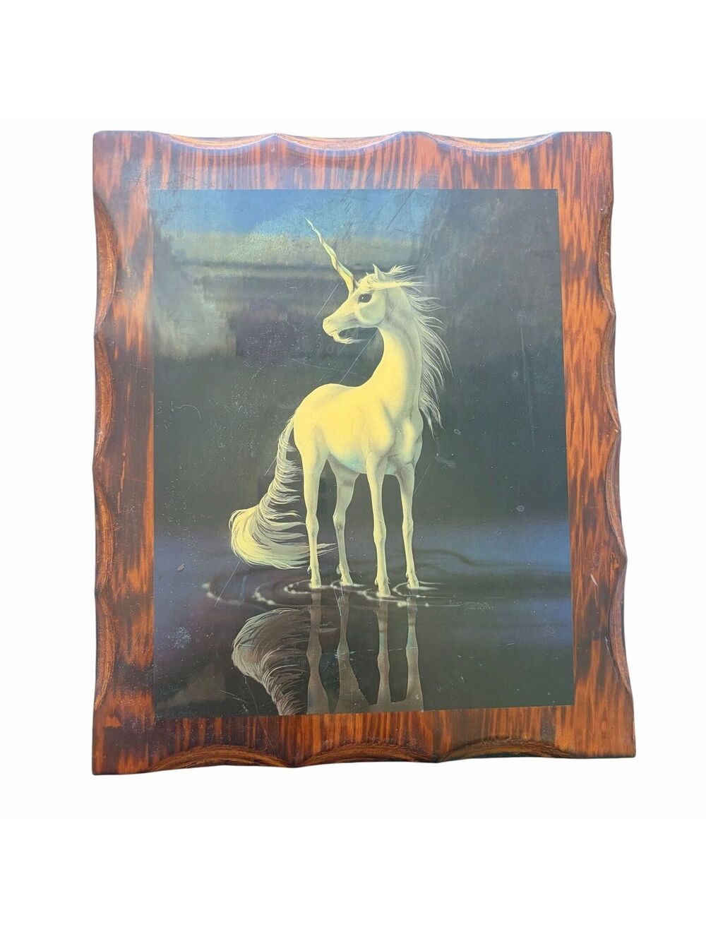 Sue Dawe 1984 Unicorn Fantasy Art Print “Distant Vision”